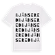 White t-shirt med Bjänsered ordlek t-shirt
