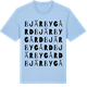 Blue Soul t-shirt med Bjärby gård ordlek t-shirt