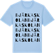 Blue Soul t-shirt med Bjärkaskolan ordlek t-shirt