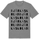 Mid Heather Gray t-shirt med Bjärkaskolan ordlek t-shirt