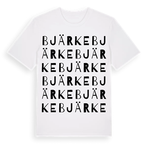 Bjärke ordlek t-shirt – ekologisk bomull t-shirt från Pinshirt