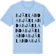 Blue Soul t-shirt med Bjärlanda ordlek t-shirt