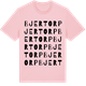 Pink Cotton t-shirt med Bjertorp ordlek t-shirt
