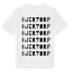 White t-shirt med Bjertorp ordlek t-shirt