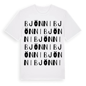 Bjönni ordlek t-shirt – ekologisk bomull t-shirt från Pinshirt