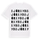 White t-shirt med Björbyn ordlek t-shirt