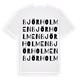 White t-shirt med Björholmen ordlek t-shirt