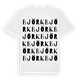 Björk ordlek t-shirt