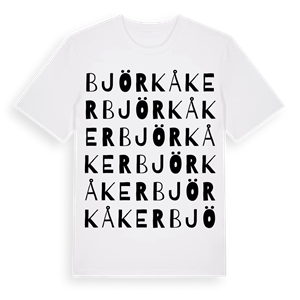 Björkåker ordlek t-shirt – ekologisk bomull t-shirt från Pinshirt