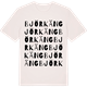 Vintage White t-shirt med Björkäng ordlek t-shirt