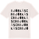 Vintage White t-shirt med Björkåsen ordlek t-shirt