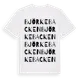 White t-shirt med Björkebacken ordlek t-shirt