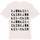 Vintage White t-shirt med Björkebacken ordlek t-shirt