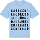 Blue Soul t-shirt med Björkedal ordlek t-shirt