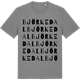 Mid Heather Gray t-shirt med Björkedal ordlek t-shirt
