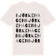 Vintage White t-shirt med Björkehagen ordlek t-shirt