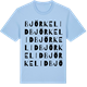 Blue Soul t-shirt med Björkelid ordlek t-shirt