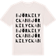 Vintage White t-shirt med Björkelyckan ordlek t-shirt