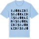 Blue Soul t-shirt med Björkenäs ordlek t-shirt