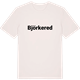 Vintage White t-shirt med Björkered fetstil t-shirt