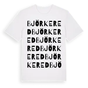 Björkered ordlek t-shirt – ekologisk bomull t-shirt från Pinshirt