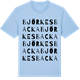 Blue Soul t-shirt med Björkesbacka ordlek t-shirt