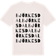 Vintage White t-shirt med Björkesdal ordlek t-shirt