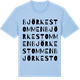 Blue Soul t-shirt med Björkestommen ordlek t-shirt