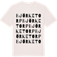 Vintage White t-shirt med Björketorp ordlek t-shirt