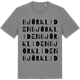 Mid Heather Gray t-shirt med Björkliden ordlek t-shirt