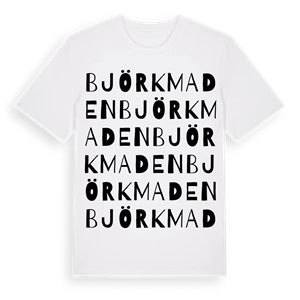 Björkmaden ordlek t-shirt – ekologisk bomull t-shirt från Pinshirt