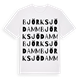 Björksjödamm ordlek t-shirt