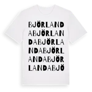 Björlanda ordlek t-shirt – ekologisk bomull t-shirt från Pinshirt