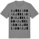 Mid Heather Gray t-shirt med Björlanda ordlek t-shirt