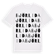 White t-shirt med Björlida ordlek t-shirt