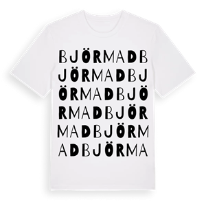 Björmad ordlek t-shirt – ekologisk bomull t-shirt från Pinshirt