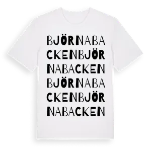 Björnabacken ordlek t-shirt – ekologisk bomull t-shirt från Pinshirt