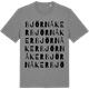 Mid Heather Gray t-shirt med Björnåker ordlek t-shirt