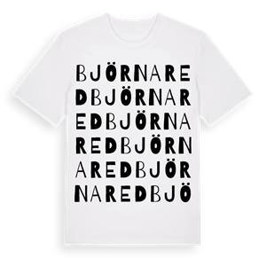Björnared ordlek t-shirt – ekologisk bomull t-shirt från Pinshirt