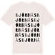 Vintage White t-shirt med Björnås ordlek t-shirt