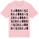 Pink Cotton t-shirt med Björnåsen ordlek t-shirt