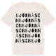 Vintage White t-shirt med Björnåsen ordlek t-shirt