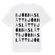 Björnaslätt ordlek t-shirt