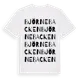 White t-shirt med Björnebacken ordlek t-shirt