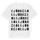 White t-shirt med Björnebol ordlek t-shirt