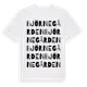 White t-shirt med Björnegården ordlek t-shirt