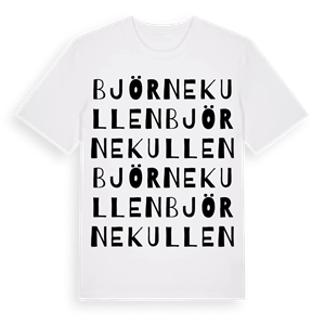 Björnekullen ordlek t-shirt – ekologisk bomull t-shirt från Pinshirt