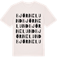 Vintage White t-shirt med Björnelund ordlek t-shirt