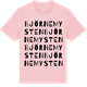 Pink Cotton t-shirt med Björnemysten ordlek t-shirt