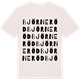 Vintage White t-shirt med Björneröd ordlek t-shirt